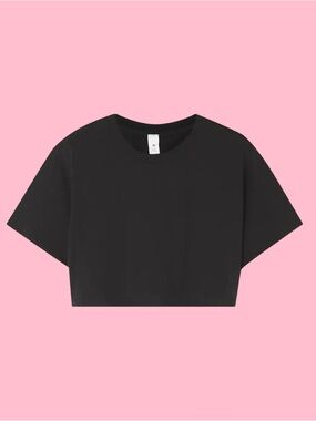 lululemon athletica Black Cropped Boxy Tee